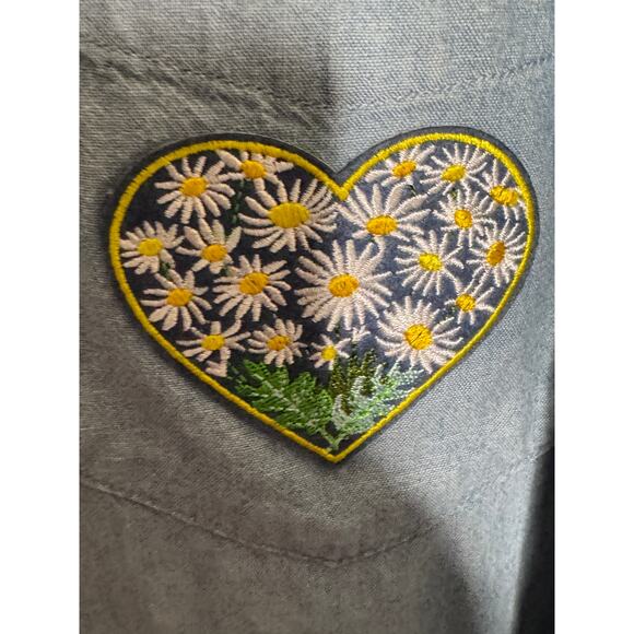 Vintage Puritan Mens Peacock Embroidered Short Sleeve Shirt Size: XL - Picture 4 of 4